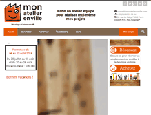 Tablet Screenshot of monatelierenville.com